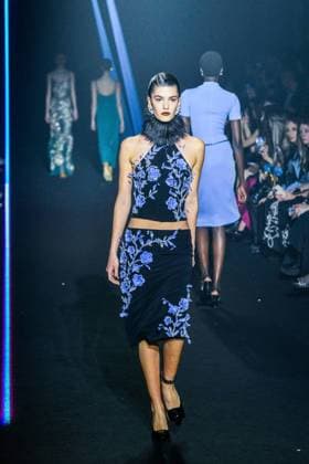 PFW - Georges Hobeika Runway - Paris A model walks the runway during the Georges Hobeika Womenswear Fall Winter 2025-2026 show as part of Paris Fashion Week at Palais De Tokyo in Paris, France, on March 08, 2025. Photo by Shootpix ABACAPRESS.COM Paris France  Copyright: xShootpix ABACAx