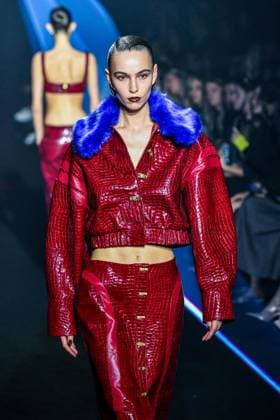 PFW - Georges Hobeika Runway - Paris A model walks the runway during the Georges Hobeika Womenswear Fall Winter 2025-2026 show as part of Paris Fashion Week at Palais De Tokyo in Paris, France, on March 08, 2025. Photo by Shootpix ABACAPRESS.COM Paris France  Copyright: xShootpix ABACAx