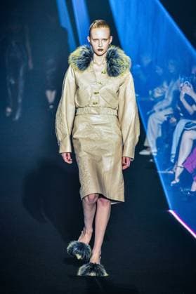 PFW - Georges Hobeika Runway - Paris A model walks the runway during the Georges Hobeika Womenswear Fall Winter 2025-2026 show as part of Paris Fashion Week at Palais De Tokyo in Paris, France, on March 08, 2025. Photo by Shootpix ABACAPRESS.COM Paris France  Copyright: xShootpix ABACAx