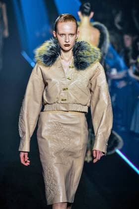 PFW - Georges Hobeika Runway - Paris A model walks the runway during the Georges Hobeika Womenswear Fall Winter 2025-2026 show as part of Paris Fashion Week at Palais De Tokyo in Paris, France, on March 08, 2025. Photo by Shootpix ABACAPRESS.COM Paris France  Copyright: xShootpix ABACAx
