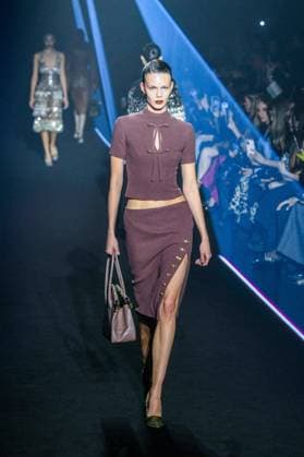 PFW - Georges Hobeika Runway - Paris A model walks the runway during the Georges Hobeika Womenswear Fall Winter 2025-2026 show as part of Paris Fashion Week at Palais De Tokyo in Paris, France, on March 08, 2025. Photo by Shootpix ABACAPRESS.COM Paris France  Copyright: xShootpix ABACAx