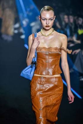 PFW - Georges Hobeika Runway - Paris A model walks the runway during the Georges Hobeika Womenswear Fall Winter 2025-2026 show as part of Paris Fashion Week at Palais De Tokyo in Paris, France, on March 08, 2025. Photo by Shootpix ABACAPRESS.COM Paris France  Copyright: xShootpix ABACAx