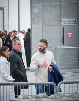Paris Fashion Week Arrivee people au defile Valentino Arrival of celebrities at Valentino Show Fashion Week, defile Valentino pret a porter femme, Automne Hiver 2025 2026 Alessandro Borghi 441552 2025 03 09 France  Copyright: xBarbaraxNeymanx xStarfacex STAR_441552_018
