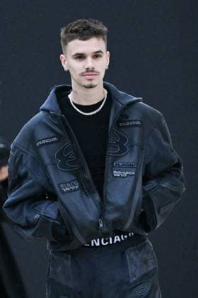 PFW Balenciaga Arrivals Romeo Beckham attending the Balenciaga Womenswear Fall Winter 2025-2026 show as part of Paris Fashion Week in Paris, France on March 09, 2025. Photo by Aurore Marechal ABACAPRESS.COM Paris France  Copyright: xMarechalxAurore ABACAx
