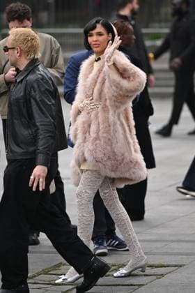 PFW Valentino Arrivals Nara Aziza Smith attending the Valentino Womenswear Fall Winter 2025-2026 show as part of Paris Fashion Week in Paris, France on March 09, 2025. Photo by Aurore Marechal ABACAPRESS.COM Paris France  Copyright: xMarechalxAurore ABACAx
