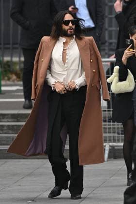 PFW Valentino Arrivals Jared Leto attending the Valentino Womenswear Fall Winter 2025-2026 show as part of Paris Fashion Week in Paris, France on March 09, 2025. Photo by Aurore Marechal ABACAPRESS.COM Paris France  Copyright: xMarechalxAurore ABACAx