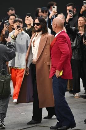 PFW Valentino Arrivals Jared Leto attending the Valentino Womenswear Fall Winter 2025-2026 show as part of Paris Fashion Week in Paris, France on March 09, 2025. Photo by Aurore Marechal ABACAPRESS.COM Paris France  Copyright: xMarechalxAurore ABACAx