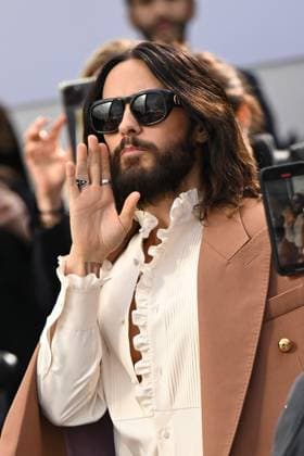 PFW Valentino Arrivals Jared Leto attending the Valentino Womenswear Fall Winter 2025-2026 show as part of Paris Fashion Week in Paris, France on March 09, 2025. Photo by Aurore Marechal ABACAPRESS.COM Paris France  Copyright: xMarechalxAurore ABACAx