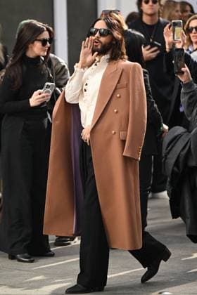 PFW Valentino Arrivals Jared Leto attending the Valentino Womenswear Fall Winter 2025-2026 show as part of Paris Fashion Week in Paris, France on March 09, 2025. Photo by Aurore Marechal ABACAPRESS.COM Paris France  Copyright: xMarechalxAurore ABACAx