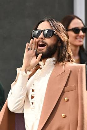 PFW Valentino Arrivals Jared Leto attending the Valentino Womenswear Fall Winter 2025-2026 show as part of Paris Fashion Week in Paris, France on March 09, 2025. Photo by Aurore Marechal ABACAPRESS.COM Paris France  Copyright: xMarechalxAurore ABACAx