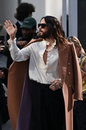 PFW Valentino Arrivals Jared Leto attending the Valentino Womenswear Fall Winter 2025-2026 show as part of Paris Fashion Week in Paris, France on March 09, 2025. Photo by Aurore Marechal ABACAPRESS.COM Paris France  Copyright: xMarechalxAurore ABACAx