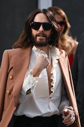 PFW Valentino Arrivals Jared Leto attending the Valentino Womenswear Fall Winter 2025-2026 show as part of Paris Fashion Week in Paris, France on March 09, 2025. Photo by Aurore Marechal ABACAPRESS.COM Paris France  Copyright: xMarechalxAurore ABACAx