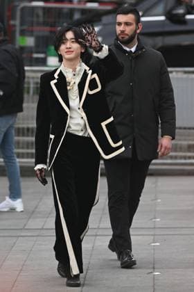PFW Valentino Arrivals Shunsuke Michieda attending the Valentino Womenswear Fall Winter 2025-2026 show as part of Paris Fashion Week in Paris, France on March 09, 2025. Photo by Aurore Marechal ABACAPRESS.COM Paris France  Copyright: xMarechalxAurore ABACAx
