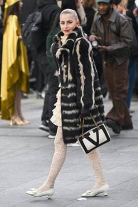 PFW Valentino Arrivals Caroline Daur attending the Valentino Womenswear Fall Winter 2025-2026 show as part of Paris Fashion Week in Paris, France on March 09, 2025. Photo by Aurore Marechal ABACAPRESS.COM Paris France  Copyright: xMarechalxAurore ABACAx