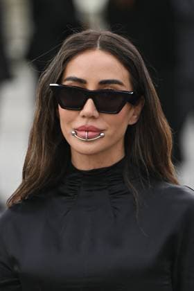 PFW Valentino Arrivals Tamara Kalinic attending the Valentino Womenswear Fall Winter 2025-2026 show as part of Paris Fashion Week in Paris, France on March 09, 2025. Photo by Aurore Marechal ABACAPRESS.COM Paris France  Copyright: xMarechalxAurore ABACAx
