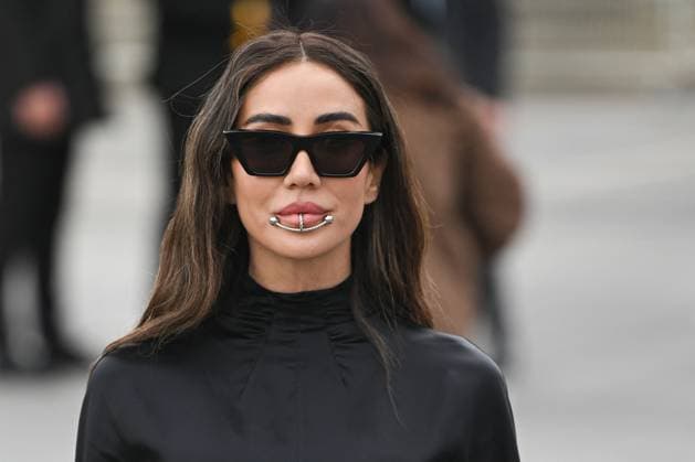 PFW Valentino Arrivals Tamara Kalinic attending the Valentino Womenswear Fall Winter 2025-2026 show as part of Paris Fashion Week in Paris, France on March 09, 2025. Photo by Aurore Marechal ABACAPRESS.COM Paris France  Copyright: xMarechalxAurore ABACAx