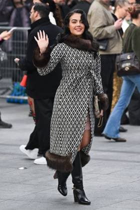 PFW Valentino Arrivals Georgina Rodriguez attending the Valentino Womenswear Fall Winter 2025-2026 show as part of Paris Fashion Week in Paris, France on March 09, 2025. Photo by Aurore Marechal ABACAPRESS.COM Paris France  Copyright: xMarechalxAurore ABACAx