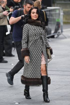 PFW Valentino Arrivals Georgina Rodriguez attending the Valentino Womenswear Fall Winter 2025-2026 show as part of Paris Fashion Week in Paris, France on March 09, 2025. Photo by Aurore Marechal ABACAPRESS.COM Paris France  Copyright: xMarechalxAurore ABACAx