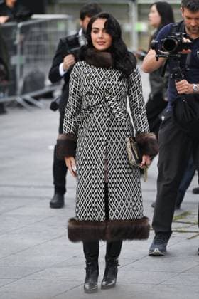 PFW Valentino Arrivals Georgina Rodriguez attending the Valentino Womenswear Fall Winter 2025-2026 show as part of Paris Fashion Week in Paris, France on March 09, 2025. Photo by Aurore Marechal ABACAPRESS.COM Paris France  Copyright: xMarechalxAurore ABACAx