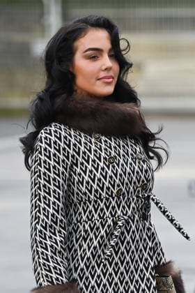 PFW Valentino Arrivals Georgina Rodriguez attending the Valentino Womenswear Fall Winter 2025-2026 show as part of Paris Fashion Week in Paris, France on March 09, 2025. Photo by Aurore Marechal ABACAPRESS.COM Paris France  Copyright: xMarechalxAurore ABACAx
