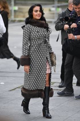 PFW Valentino Arrivals Georgina Rodriguez attending the Valentino Womenswear Fall Winter 2025-2026 show as part of Paris Fashion Week in Paris, France on March 09, 2025. Photo by Aurore Marechal ABACAPRESS.COM Paris France  Copyright: xMarechalxAurore ABACAx