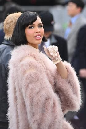 PFW Valentino Arrivals Nara Aziza Smith attending the Valentino Womenswear Fall Winter 2025-2026 show as part of Paris Fashion Week in Paris, France on March 09, 2025. Photo by Aurore Marechal ABACAPRESS.COM Paris France  Copyright: xMarechalxAurore ABACAx