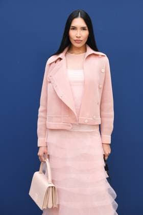 PFW Akris Front Row Zarina Yeva attending the Akris Womenswear Fall Winter 2025-2026 show as part of Paris Fashion Week in Paris, France on March 09, 2025. Photo by Aurore Marechal ABACAPRESS.COM Paris France  Copyright: xMarechalxAurore ABACAx