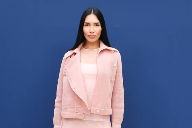 PFW Akris Front Row Zarina Yeva attending the Akris Womenswear Fall Winter 2025-2026 show as part of Paris Fashion Week in Paris, France on March 09, 2025. Photo by Aurore Marechal ABACAPRESS.COM Paris France  Copyright: xMarechalxAurore ABACAx