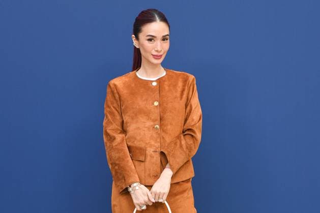 PFW Akris Front Row Heart Evangelista attending the Akris Womenswear Fall Winter 2025-2026 show as part of Paris Fashion Week in Paris, France on March 09, 2025. Photo by Aurore Marechal ABACAPRESS.COM Paris France  Copyright: xMarechalxAurore ABACAx