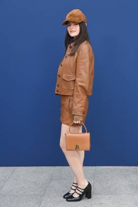 PFW Akris Front Row Micaela Wittman attending the Akris Womenswear Fall Winter 2025-2026 show as part of Paris Fashion Week in Paris, France on March 09, 2025. Photo by Aurore Marechal ABACAPRESS.COM Paris France  Copyright: xMarechalxAurore ABACAx