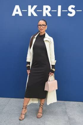 PFW Akris Front Row Flora Coquerel attending the Akris Womenswear Fall Winter 2025-2026 show as part of Paris Fashion Week in Paris, France on March 09, 2025. Photo by Aurore Marechal ABACAPRESS.COM Paris France  Copyright: xMarechalxAurore ABACAx