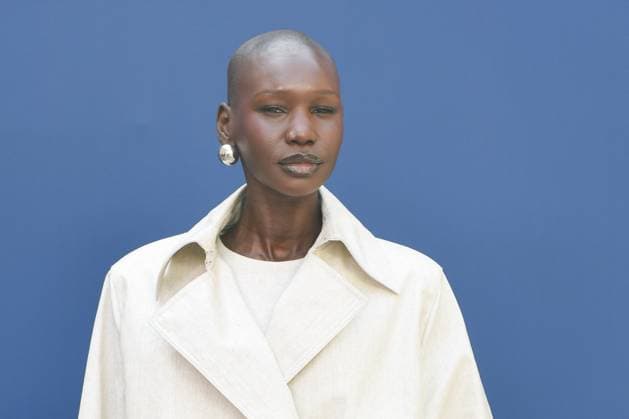 PFW Akris Front Row Adot Gak attending the Akris Womenswear Fall Winter 2025-2026 show as part of Paris Fashion Week in Paris, France on March 09, 2025. Photo by Aurore Marechal ABACAPRESS.COM Paris France  Copyright: xMarechalxAurore ABACAx