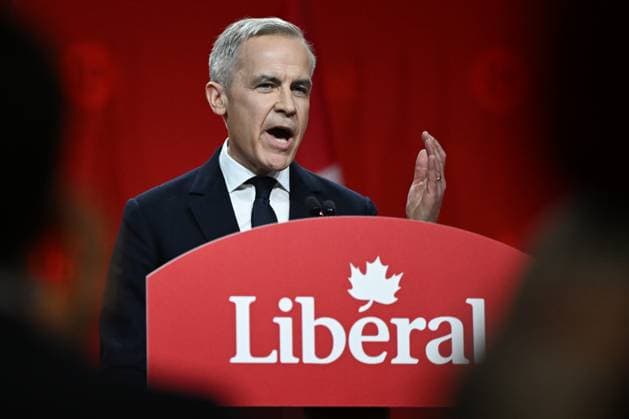 2025 Liberal Leadership Election Results Announcement In Ottawa OTTAWA, CANADA MARCH 9: Mark Carney, the newly elected leader of the Liberal Party of Canada, addresses supporters in a victory speech after the official announcement of the 2025 Liberal Leadership race results at Rogers Centre, in Ottawa, Ontario, Canada, on March 9, 2025. Ottawa Canada  Copyright: xArturxWidakx originalFilename: widak-2025libe250309_npMbp.jpg