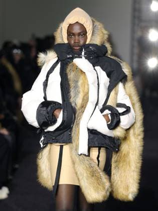 PFW - Ottolinger Runway A model walks the runway during the Ottolinger Womenswear Fall Winter 2025-2026 show as part of Paris Fashion Week at 13 rue de Santeuil on March 09, 2025 in Paris, France. Photo by Alain-gil Gonzalez ABACAPRESS.COM Paris France  Copyright: xGonzalezxAlain-Gil ABACAx