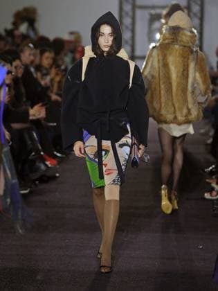 PFW - Ottolinger Runway A model walks the runway during the Ottolinger Womenswear Fall Winter 2025-2026 show as part of Paris Fashion Week at 13 rue de Santeuil on March 09, 2025 in Paris, France. Photo by Alain-gil Gonzalez ABACAPRESS.COM Paris France  Copyright: xGonzalezxAlain-Gil ABACAx