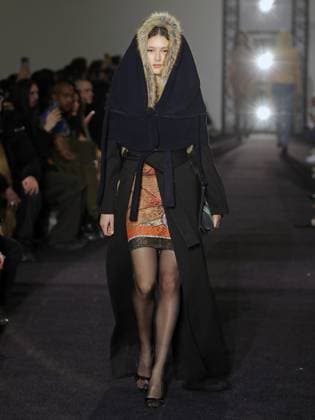 PFW - Ottolinger Runway A model walks the runway during the Ottolinger Womenswear Fall Winter 2025-2026 show as part of Paris Fashion Week at 13 rue de Santeuil on March 09, 2025 in Paris, France. Photo by Alain-gil Gonzalez ABACAPRESS.COM Paris France  Copyright: xGonzalezxAlain-Gil ABACAx