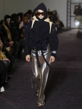 PFW - Ottolinger Runway A model walks the runway during the Ottolinger Womenswear Fall Winter 2025-2026 show as part of Paris Fashion Week at 13 rue de Santeuil on March 09, 2025 in Paris, France. Photo by Alain-gil Gonzalez ABACAPRESS.COM Paris France  Copyright: xGonzalezxAlain-Gil ABACAx