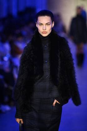 PFW Akris Runway A model walks the runway during the Akris Womenswear Fall Winter 2025-2026 show as part of Paris Fashion Week in Paris, France on March 09, 2025. Photo by Aurore Marechal ABACAPRESS.COM Paris France  Copyright: xMarechalxAurore ABACAx