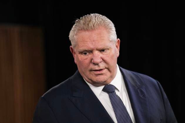 March 10, 2025, Toronto, On, CANADA: Ontario Premier Doug Ford speaks to members of media at the Queen s Park Legislature in Toronto on Monday March 10, 2025. Toronto CANADA  - ZUMAc35_ 20250310_zaf_c35_020 Copyright: xChrisxYoungx