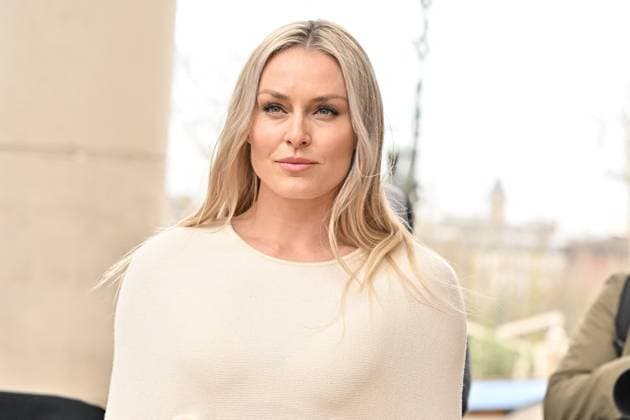 PFW Gabriela Hearst Outside Arrivals Lindsey Vonn arriving at Gabriela Hearst show during Paris Fashion Week in Paris, France on March 10, 2025. Photo by Julien Reynaud APS-Medias ABACAPRESS.COM Paris France  Copyright: xReynaudxJulien APS-Medias ABACAx