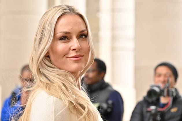 PFW Gabriela Hearst Outside Arrivals Lindsey Vonn arriving at Gabriela Hearst show during Paris Fashion Week in Paris, France on March 10, 2025. Photo by Julien Reynaud APS-Medias ABACAPRESS.COM Paris France  Copyright: xReynaudxJulien APS-Medias ABACAx