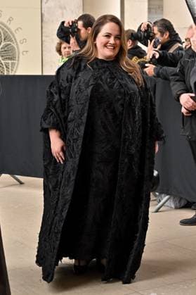 PFW Gabriela Hearst Outside Arrivals Jessica Gunning arriving at Gabriela Hearst show during Paris Fashion Week in Paris, France on March 10, 2025. Photo by Julien Reynaud APS-Medias ABACAPRESS.COM Paris France  Copyright: xReynaudxJulien APS-Medias ABACAx