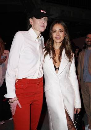 Fashion designer Gabriela Hearst and Jessica Alba on the front row of the Gabriela Hearst Mode Collection Prêt à Porter Automne Hiver 2025 2026 show at Paris Fashion Week PFW at Palais De Tokyo in Paris, France on March 10, 2025 Denis Guignebourg Bestimage Celebs attend the Gabriela Hearst Womenswear Fall Winter 2025 2026 show as part of Paris Fashion Week at Palais De Tokyo on March 10, 2025 in Paris, France unknown  Copyright: xDenisxGuignebourgx xBestimagexDenisxGuignebourgx xBestimagex