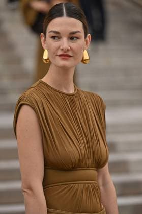 PFW Zimmerman Outside Arrivals Ophelie Guillermand arriving at Zimmerman show during Paris Fashion Week in Paris, France on March 10, 2025. Photo by Julien Reynaud APS-Medias ABACAPRESS.COM Paris France  Copyright: xReynaudxJulien APS-Medias ABACAx
