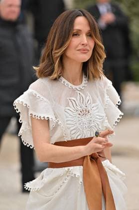 PFW Zimmerman Outside Arrivals Rose Byrne arriving at Zimmerman show during Paris Fashion Week in Paris, France on March 10, 2025. Photo by Julien Reynaud APS-Medias ABACAPRESS.COM Paris France  Copyright: xReynaudxJulien APS-Medias ABACAx
