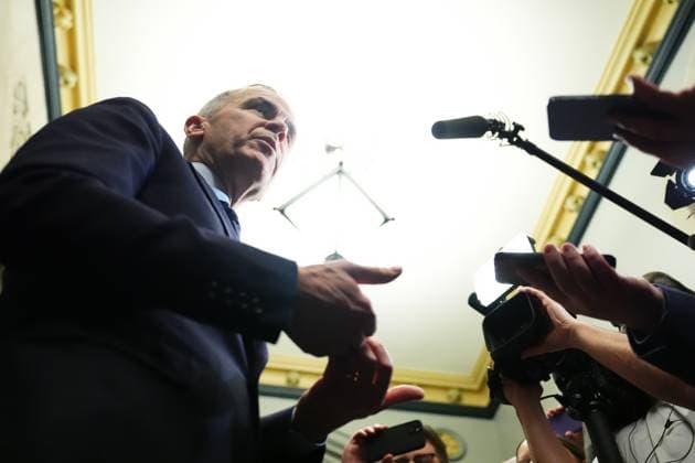 March 10, 2025, Ottawa, On, Canada: Liberal Leader Mark Carney talks to media as he leaves a caucus meeting in Ottawa, Monday, March 10, 2025. Ottawa Canada  - ZUMAc35_ 20250310_zaf_c35_065 Copyright: xSeanxKilpatrickx