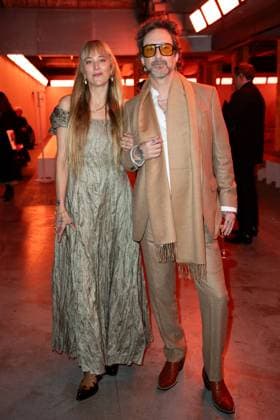 PFW Gabriela Hearst Front Row Camille Robinson and Chris Robinson attending the Gabriela Hearst Womenswear Fall Winter 2025-2026 show as part of Paris Fashion Week in Paris, France on March 10, 2025. Photo by Aurore Marechal ABACAPRESS.COM Paris France  Copyright: xMarechalxAurore ABACAx