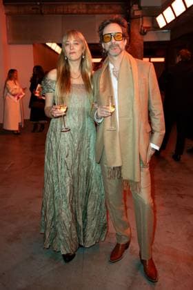 PFW Gabriela Hearst Front Row Camille Robinson and Chris Robinson attending the Gabriela Hearst Womenswear Fall Winter 2025-2026 show as part of Paris Fashion Week in Paris, France on March 10, 2025. Photo by Aurore Marechal ABACAPRESS.COM Paris France  Copyright: xMarechalxAurore ABACAx