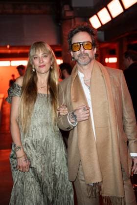 PFW Gabriela Hearst Front Row Camille Robinson and Chris Robinson attending the Gabriela Hearst Womenswear Fall Winter 2025-2026 show as part of Paris Fashion Week in Paris, France on March 10, 2025. Photo by Aurore Marechal ABACAPRESS.COM Paris France  Copyright: xMarechalxAurore ABACAx