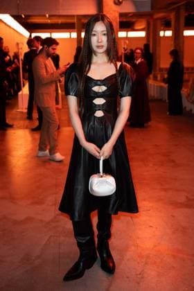 PFW Gabriela Hearst Front Row Cha Jung-won attending the Gabriela Hearst Womenswear Fall Winter 2025-2026 show as part of Paris Fashion Week in Paris, France on March 10, 2025. Photo by Aurore Marechal ABACAPRESS.COM Paris France  Copyright: xMarechalxAurore ABACAx
